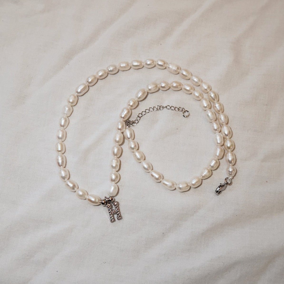 Silver Pearl Next Door Necklace