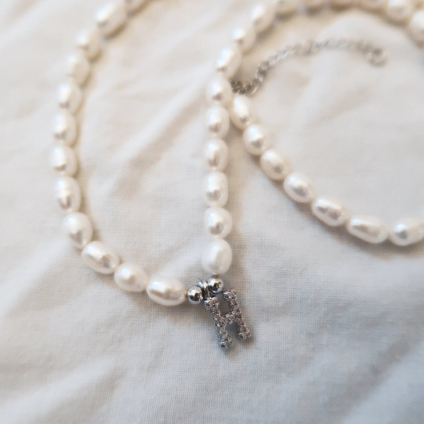 Silver Pearl Next Door Necklace