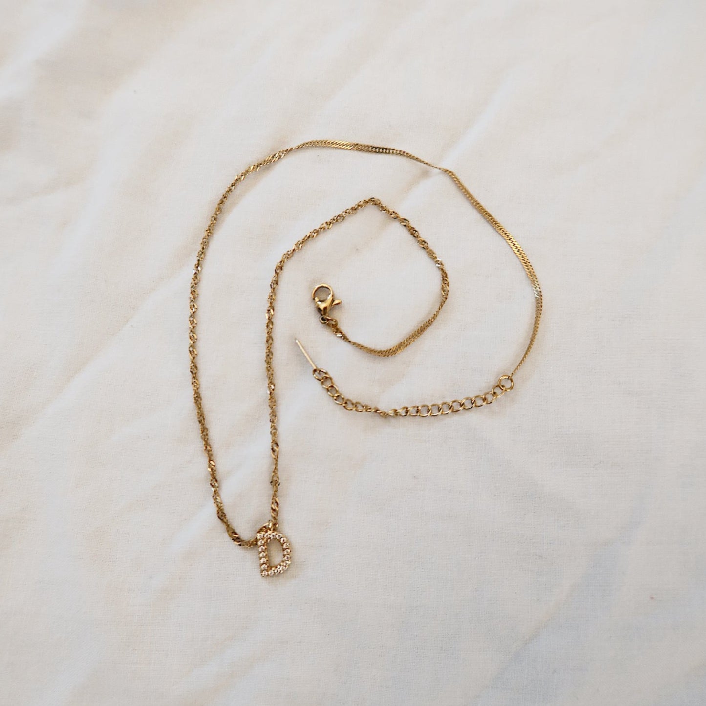 Gold Initial Necklace