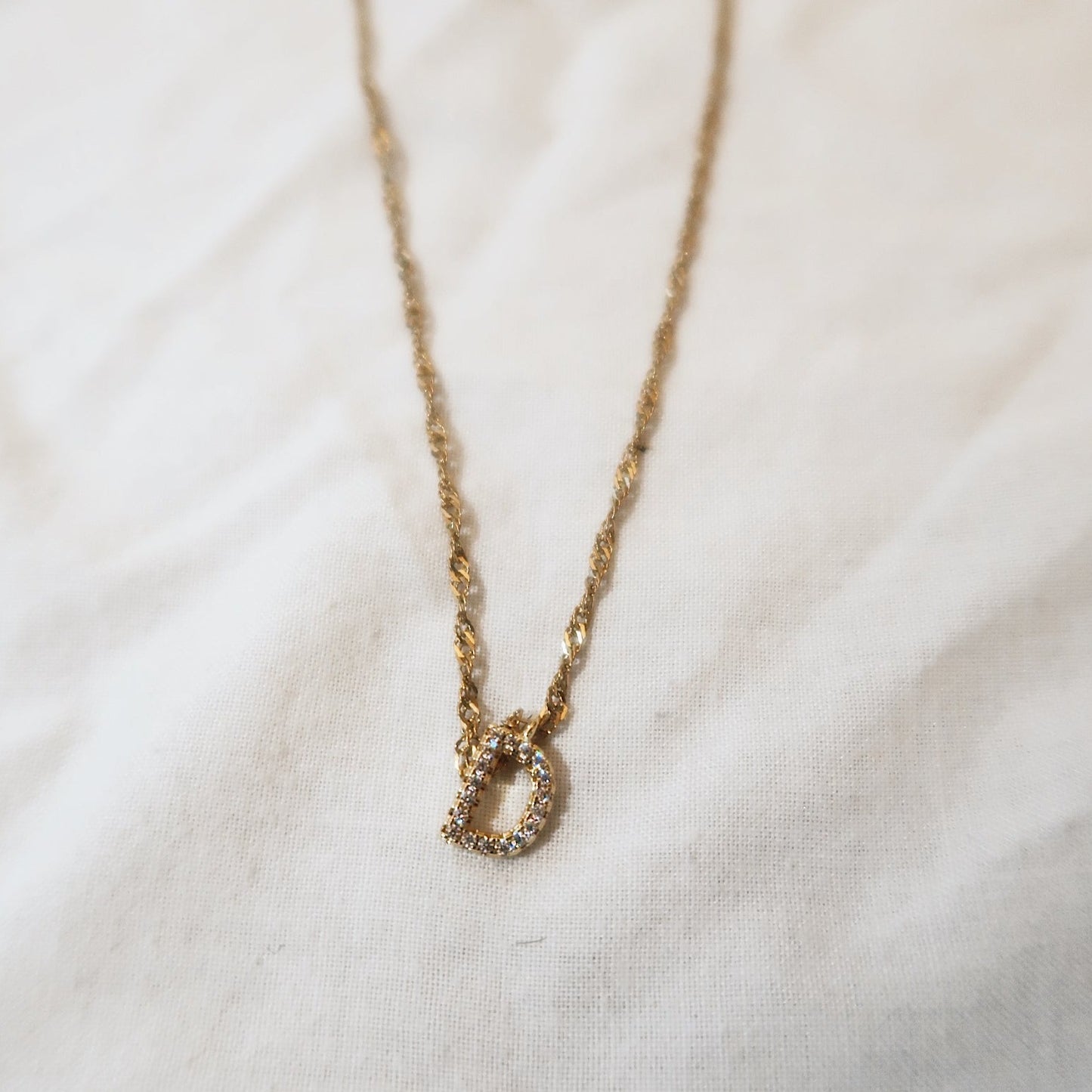 Gold Initial Necklace