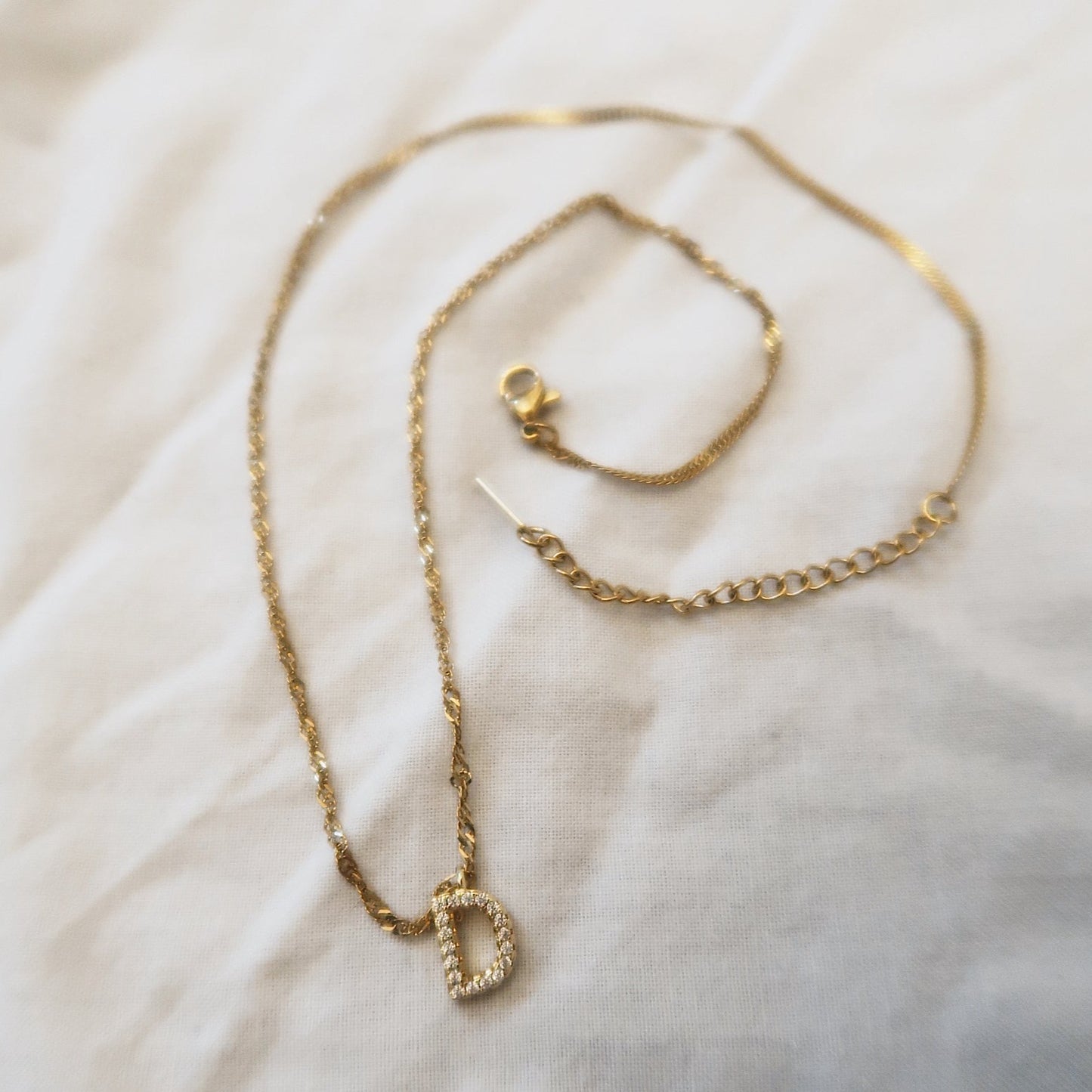 Gold Initial Necklace